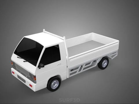 FLAT DECK PICK UP COLT DELICA L300 DIESEL PICKUP CAR TRUCK CARRY 3D Model
