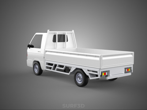 FLAT DECK PICK UP COLT DELICA L300 DIESEL PICKUP CAR TRUCK CARRY 3D Model