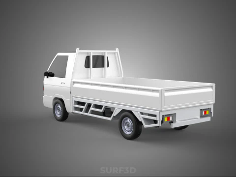 FLAT DECK PICK UP COLT DELICA L300 DIESEL PICKUP CAR TRUCK CARRY 3D Model