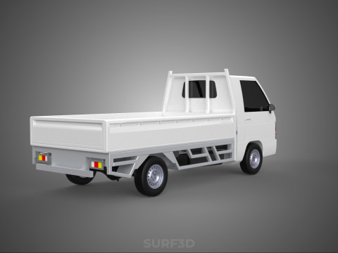 FLAT DECK PICK UP COLT DELICA L300 DIESEL PICKUP CAR TRUCK CARRY 3D Model