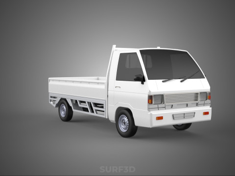 FLAT DECK PICK UP COLT DELICA L300 DIESEL PICKUP CAR TRUCK CARRY 3D Model