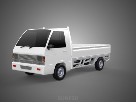 FLAT DECK PICK UP COLT DELICA L300 DIESEL PICKUP CAR TRUCK CARRY 3D Model