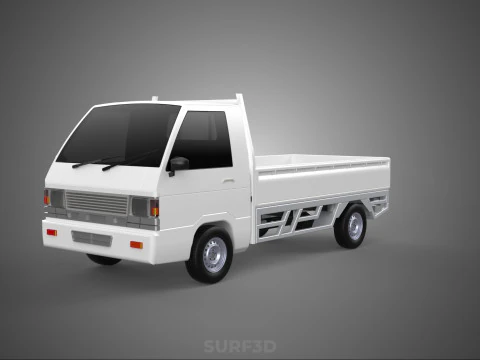FLAT DECK PICK UP COLT DELICA L300 DIESEL PICKUP CAR TRUCK CARRY 3D Model