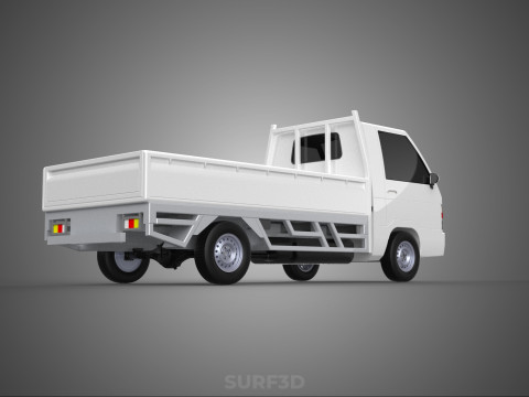 FLAT DECK PICK UP COLT DELICA L300 DIESEL PICKUP CAR TRUCK CARRY 3D Model