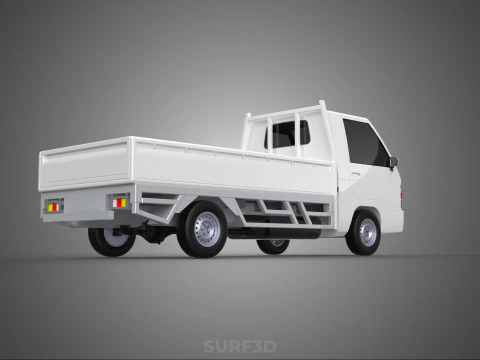 FLAT DECK PICK UP COLT DELICA L300 DIESEL PICKUP CAR TRUCK CARRY 3D Model