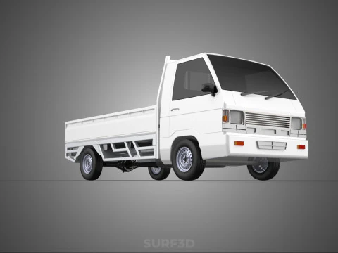 FLAT DECK PICK UP COLT DELICA L300 DIESEL PICKUP CAR TRUCK CARRY 3D Model