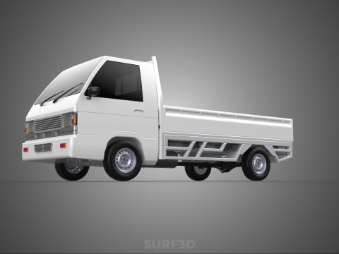 FLAT DECK PICK UP COLT DELICA L300 DIESEL PICKUP CAR TRUCK CARRY 3D Model