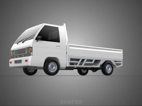 FLAT DECK PICK UP COLT DELICA L300 DIESEL PICKUP CAR TRUCK CARRY 3D Model
