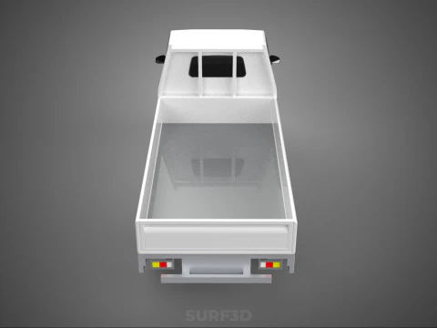 FLAT DECK PICK UP COLT DELICA L300 DIESEL PICKUP CAR TRUCK CARRY 3D Model