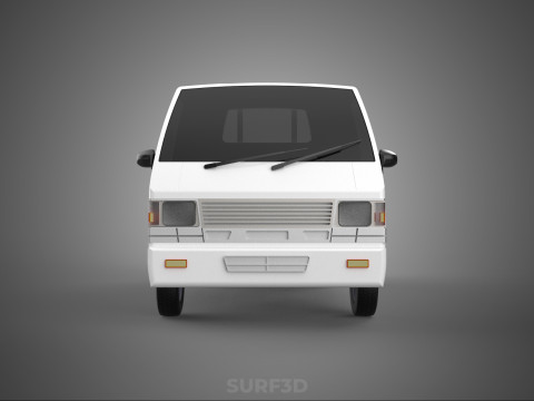 FLAT DECK PICK UP COLT DELICA L300 DIESEL PICKUP CAR TRUCK CARRY 3D Model