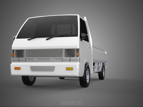 FLAT DECK PICK UP COLT DELICA L300 DIESEL PICKUP CAR TRUCK CARRY 3D Model