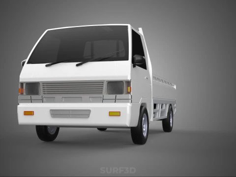 FLAT DECK PICK UP COLT DELICA L300 DIESEL PICKUP CAR TRUCK CARRY 3D Model