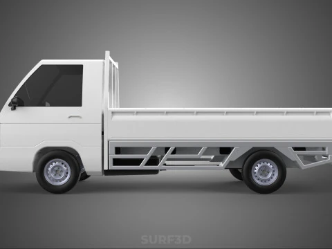 FLAT DECK PICK UP COLT DELICA L300 DIESEL PICKUP CAR TRUCK CARRY 3D Model