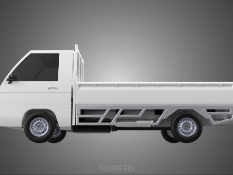 FLAT DECK PICK UP COLT DELICA L300 DIESEL PICKUP CAR TRUCK CARRY 3D Model