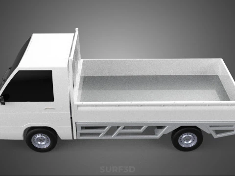 FLAT DECK PICK UP COLT DELICA L300 DIESEL PICKUP CAR TRUCK CARRY 3D Model