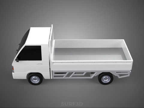 FLAT DECK PICK UP COLT DELICA L300 DIESEL PICKUP CAR TRUCK CARRY 3D Model