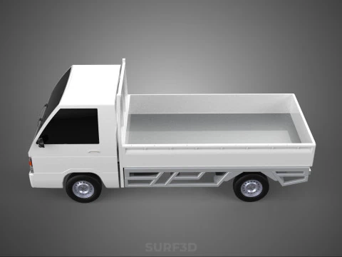 FLAT DECK PICK UP COLT DELICA L300 DIESEL PICKUP CAR TRUCK CARRY 3D Model
