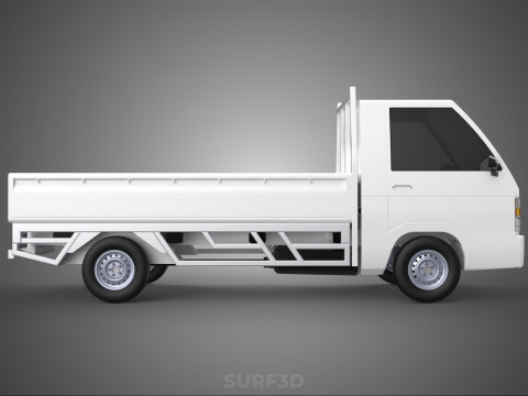 FLAT DECK PICK UP COLT DELICA L300 DIESEL PICKUP CAR TRUCK CARRY 3D Model