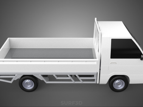 FLAT DECK PICK UP COLT DELICA L300 DIESEL PICKUP CAR TRUCK CARRY 3D Model