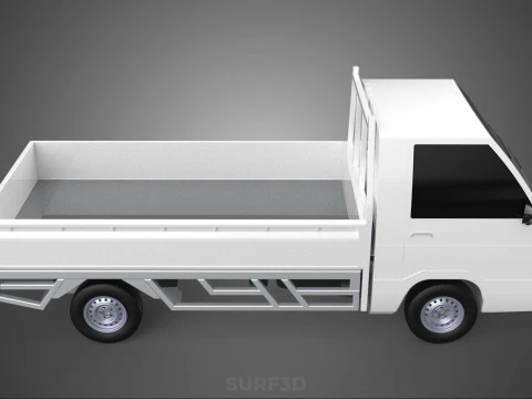 FLAT DECK PICK UP COLT DELICA L300 DIESEL PICKUP CAR TRUCK CARRY 3D Model