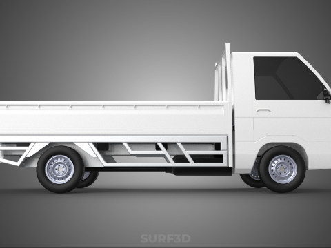 FLAT DECK PICK UP COLT DELICA L300 DIESEL PICKUP CAR TRUCK CARRY 3D Model
