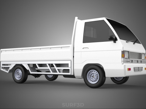 FLAT DECK PICK UP COLT DELICA L300 DIESEL PICKUP CAR TRUCK CARRY 3D Model