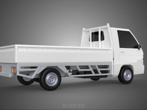 FLAT DECK PICK UP COLT DELICA L300 DIESEL PICKUP CAR TRUCK CARRY 3D Model