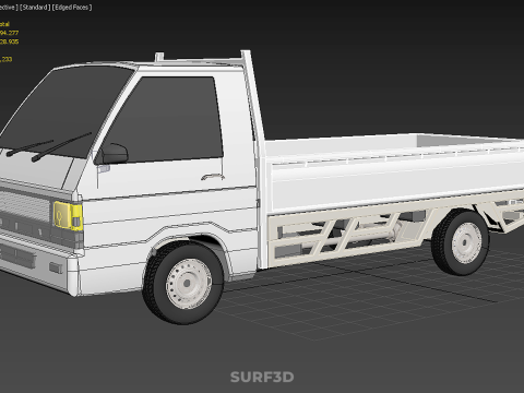 FLAT DECK PICK UP COLT DELICA L300 DIESEL PICKUP CAR TRUCK CARRY 3D Model