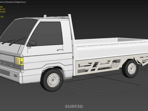 FLAT DECK PICK UP COLT DELICA L300 DIESEL PICKUP CAR TRUCK CARRY 3D Model