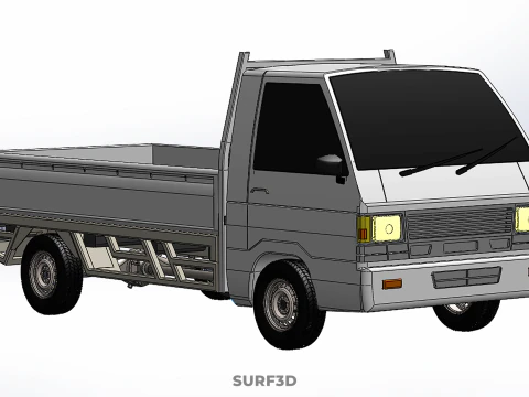 FLAT DECK PICK UP COLT DELICA L300 DIESEL PICKUP CAR TRUCK CARRY 3D Model