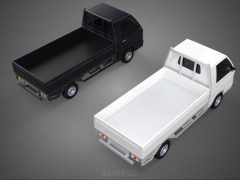 PICKUP FLAT DECK PICK UP COLT DELICA L300 CAR TRUCK CARRY DIESEL 3D-Modell
