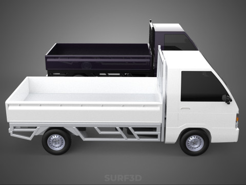 PICKUP FLAT DECK PICK UP COLT DELICA L300 CAR TRUCK CARRY DIESEL 3D Model