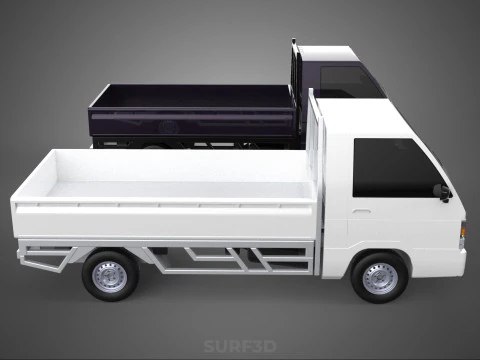 PICKUP FLAT DECK PICK UP COLT DELICA L300 CAR TRUCK CARRY DIESEL 3D Model