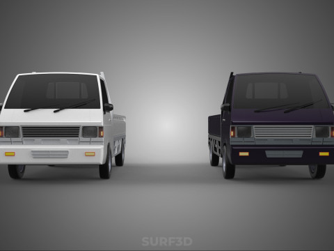 PICKUP FLAT DECK PICK UP COLT DELICA L300 CAR TRUCK CARRY DIESEL 3D Model