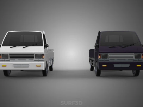 PICKUP FLAT DECK PICK UP COLT DELICA L300 CAR TRUCK CARRY DIESEL 3D Model