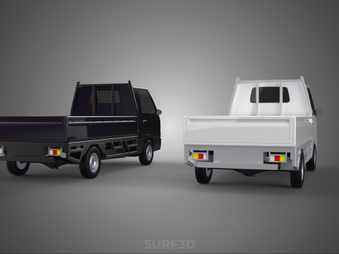 PICKUP FLAT DECK PICK UP COLT DELICA L300 CAR TRUCK CARRY DIESEL 3D Model