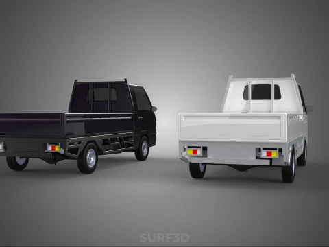 PICKUP FLAT DECK PICK UP COLT DELICA L300 CAR TRUCK CARRY DIESEL 3D Model