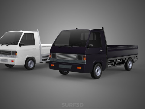 PICKUP FLAT DECK PICK UP COLT DELICA L300 CAR TRUCK CARRY DIESEL 3D Model