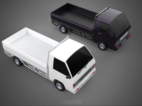 PICKUP FLAT DECK PICK UP COLT DELICA L300 CAR TRUCK CARRY DIESEL 3D Model
