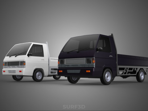 PICKUP FLAT DECK PICK UP COLT DELICA L300 CAR TRUCK CARRY DIESEL 3D Model