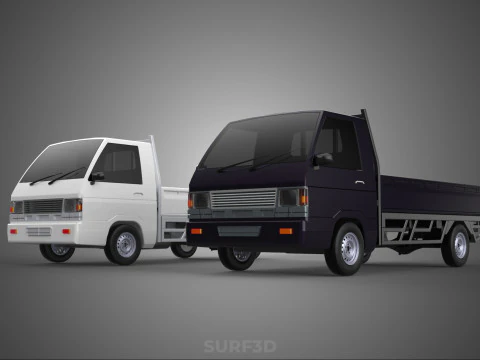 PICKUP FLAT DECK PICK UP COLT DELICA L300 CAR TRUCK CARRY DIESEL 3D Model