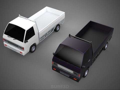 PICKUP FLAT DECK PICK UP COLT DELICA L300 CAR TRUCK CARRY DIESEL 3D Model