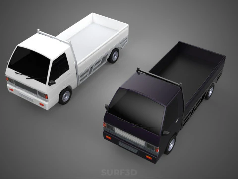 PICKUP FLAT DECK PICK UP COLT DELICA L300 CAR TRUCK CARRY DIESEL 3D Model