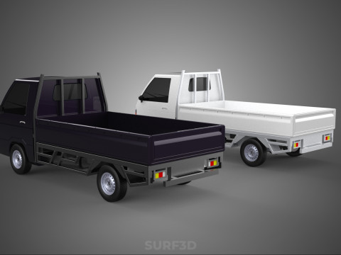 PICKUP FLAT DECK PICK UP COLT DELICA L300 CAR TRUCK CARRY DIESEL 3D Model