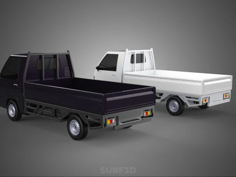 PICKUP FLAT DECK PICK UP COLT DELICA L300 CAR TRUCK CARRY DIESEL 3D Model