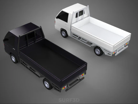 PICKUP FLAT DECK PICK UP COLT DELICA L300 CAR TRUCK CARRY DIESEL 3D Model