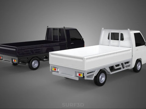PICKUP FLAT DECK PICK UP COLT DELICA L300 CAR TRUCK CARRY DIESEL 3D Model