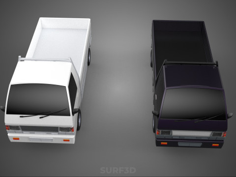 PICKUP FLAT DECK PICK UP COLT DELICA L300 CAR TRUCK CARRY DIESEL 3D Model