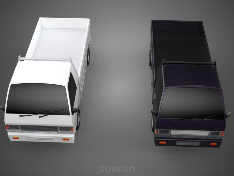 PICKUP FLAT DECK PICK UP COLT DELICA L300 CAR TRUCK CARRY DIESEL 3D Model