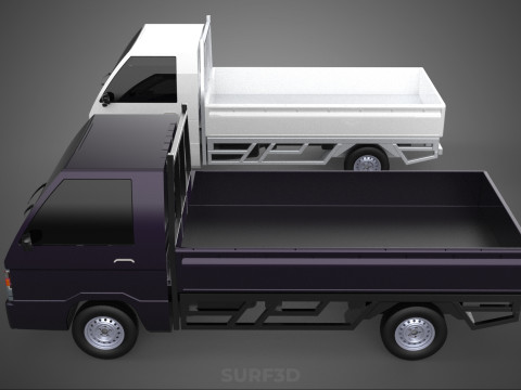 PICKUP FLAT DECK PICK UP COLT DELICA L300 CAR TRUCK CARRY DIESEL 3D Model